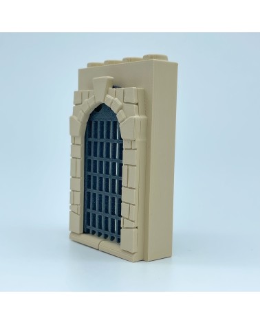 Puerta Con Rastrillo | Maqueta NG CASTILLOS | JUGUETE bloques plástico