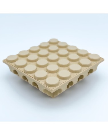 Base carrée à mâchicoulis |Modèle NG CASTLES |Blocs en plastique TOY