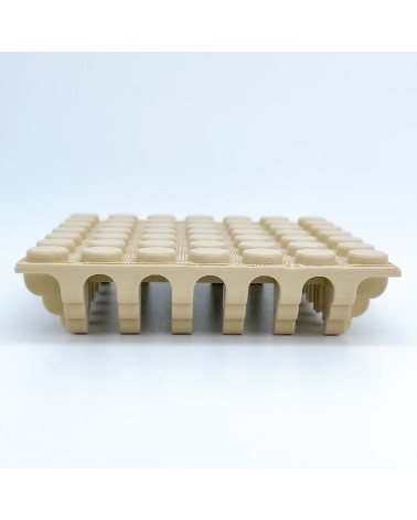 Base carrée à mâchicoulis |Modèle NG CASTLES |Blocs en plastique TOY
