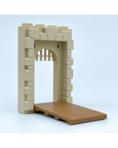 Porta del ponte levatoio |Modello NG CASTELLI |Blocchi di plastica GIOCATTOLO