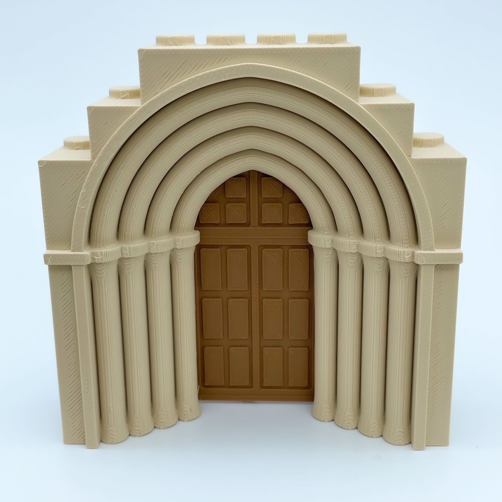 Großes romanisches Tor |NG CASTLES-Modell |SPIELZEUG Kunststoffblöcke