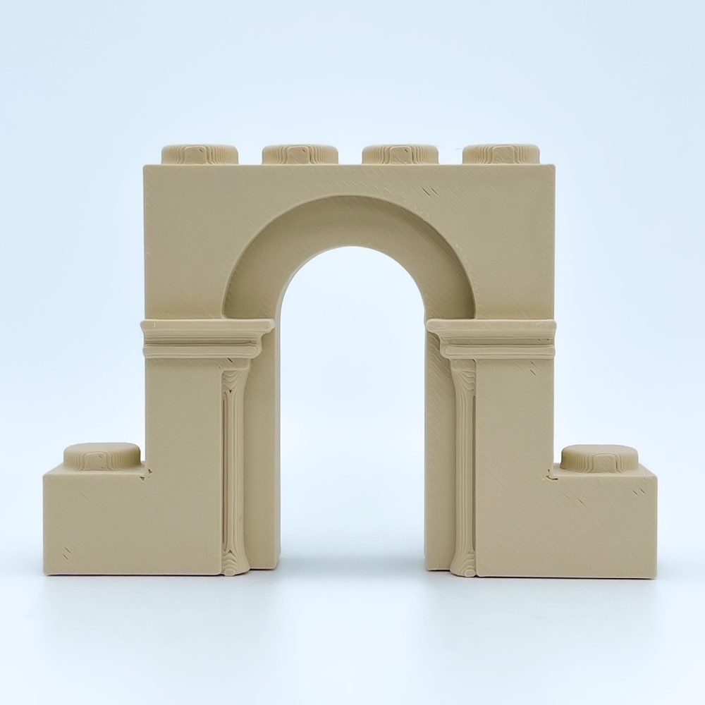 Romanesque Door Open Round B 日本語 Model NG CASTILLOS Δ JUGUETE plastic blocks