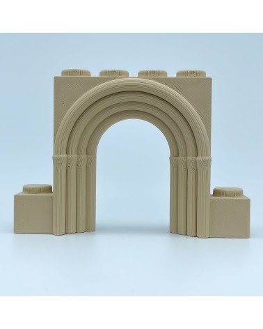 Porte romane ronde ouverte A |Modèle NG CASTLES |Blocs en plastique TOY