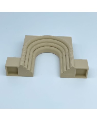 Porte romane ronde ouverte A |Modèle NG CASTLES |Blocs en plastique TOY