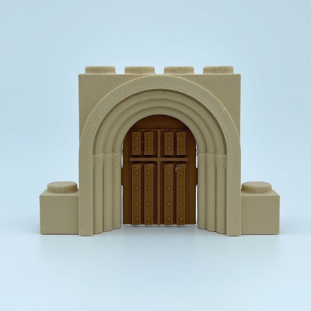 Romanesque Door Closed Round 日本語 Model NG CASTILLOS 日本語 JUGUETE Plastic Blocks