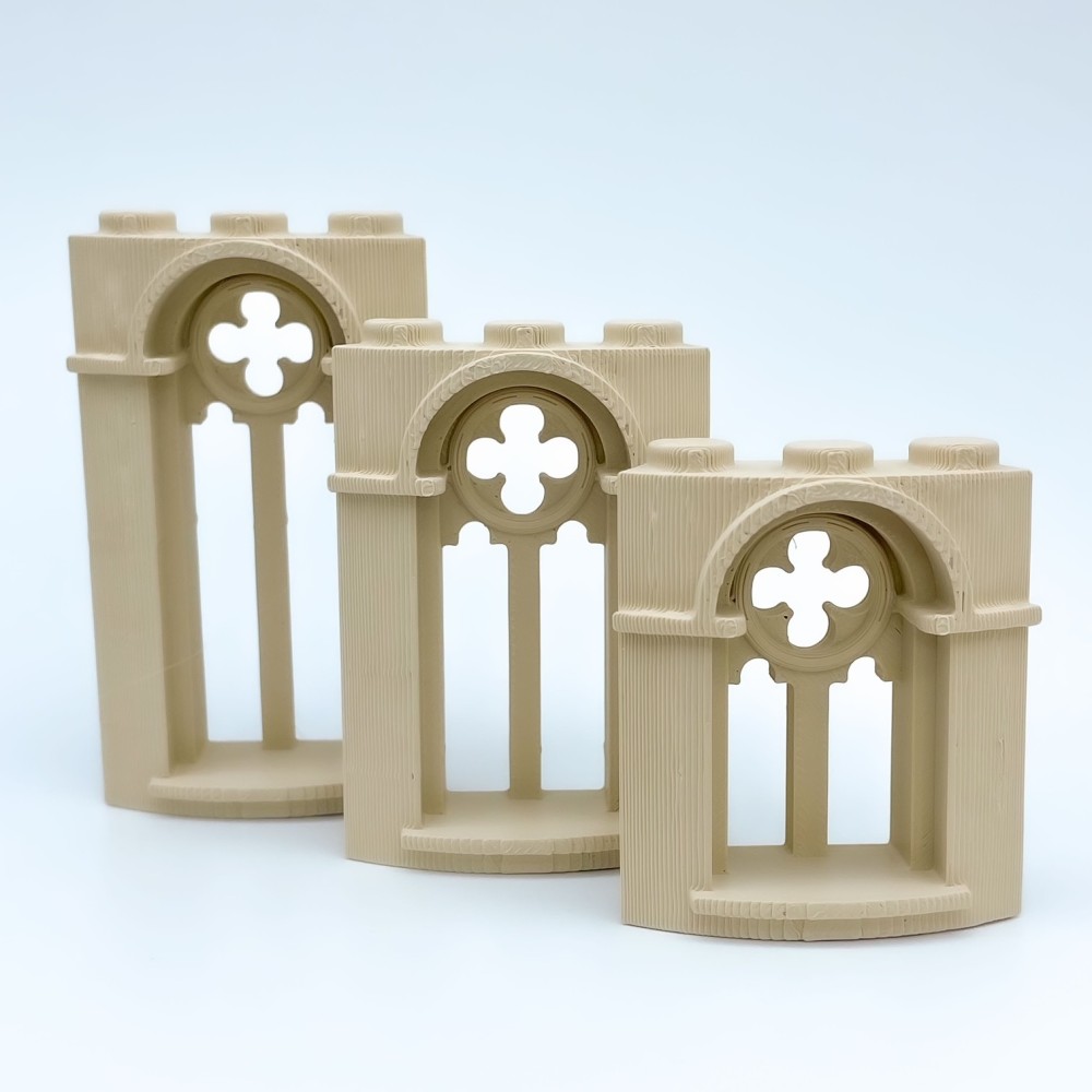 Finestra GA romanico gotico Δ Maqueta NG CASTILLOS Δ JUGUETE blocchi di plastica