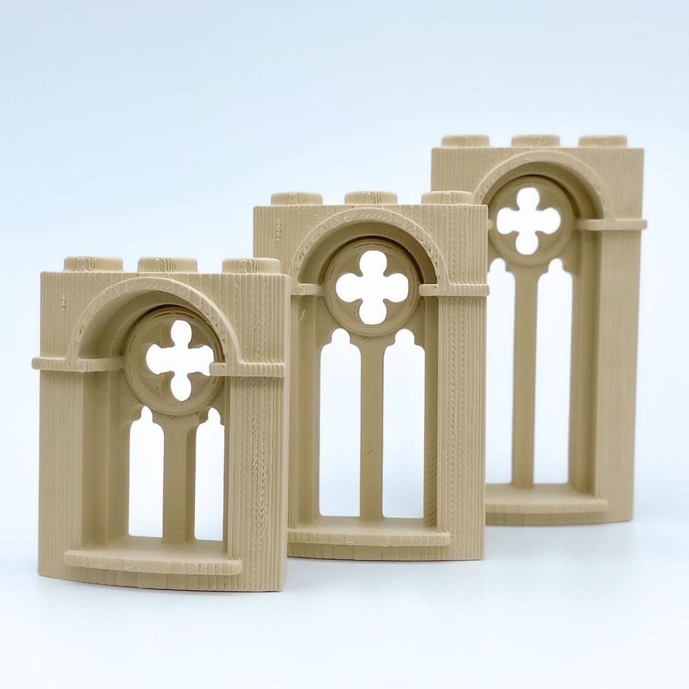 Window MA Gothique roman Δ Maqueta NG CASTILLOS Δ JUGUETE blocs plastique