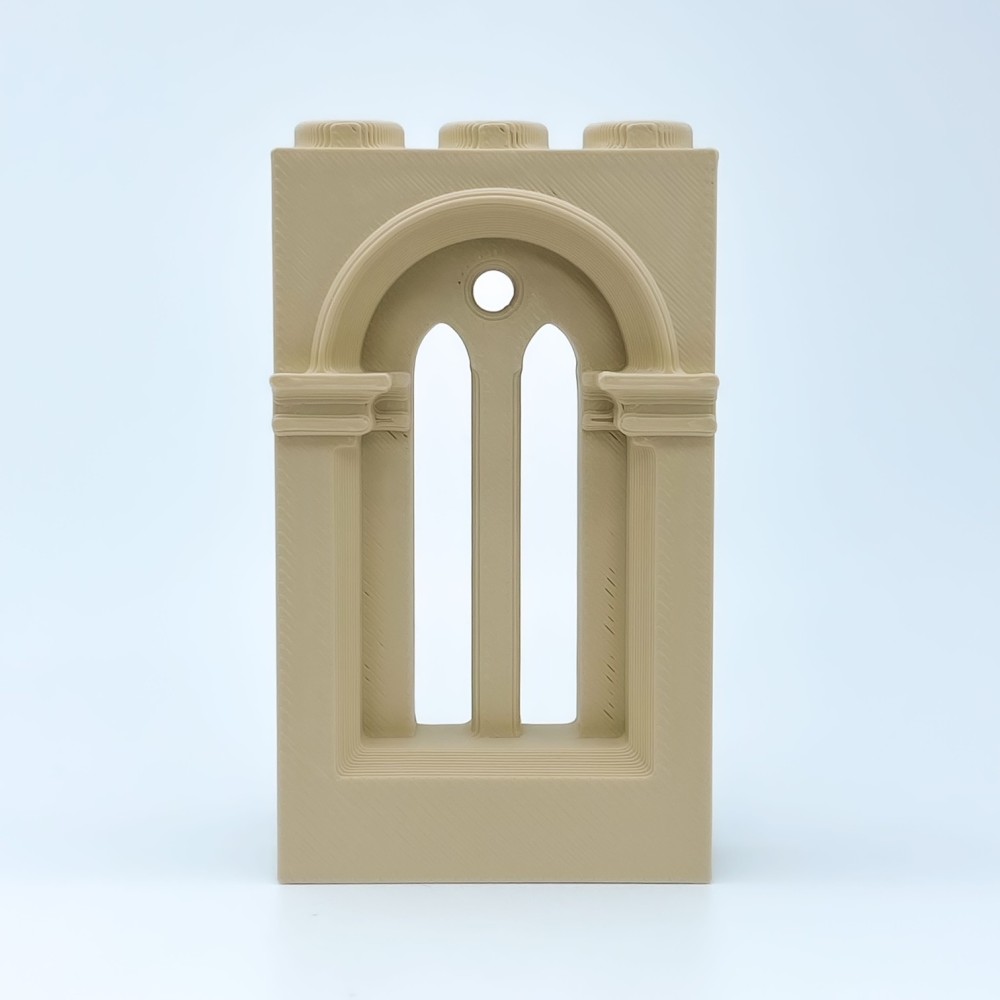 Ventana Románica con Óculo Redondo | Maqueta NG CASTILLOS | JUGUETE bloques plástico