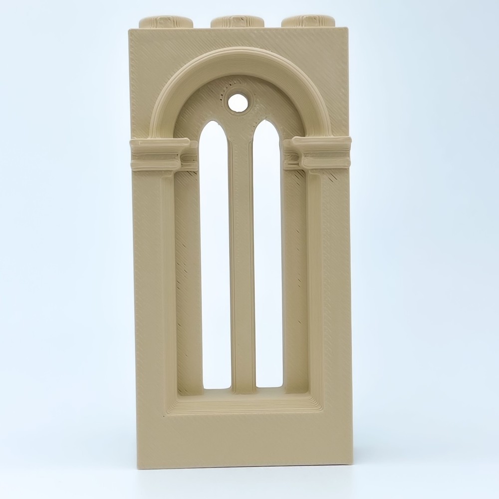 Finestra romanica con Redondo Ocul Δ Maqueta NG CASTILLOS Δ JUGUETE blocchi di plastica