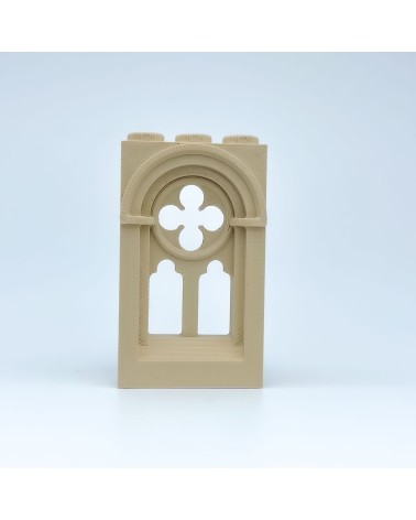 Fenêtre romane gothique |Modèle NG CASTLES |Blocs en plastique TOY
