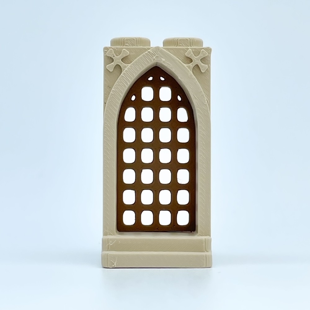 Porta gotica con Reja Δ Modello NG CASTILLOS Δ JUGUETE blocchi di plastica