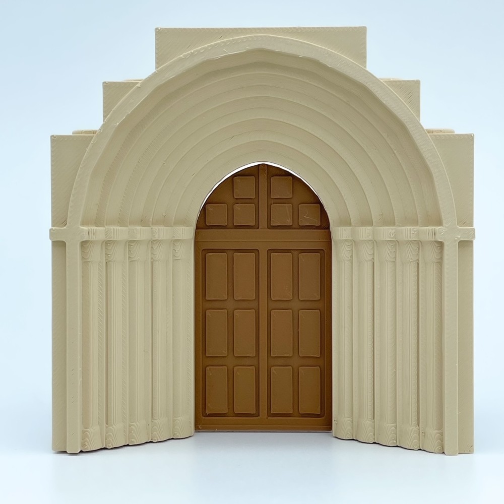 Grande porta gotica |Modello NG CASTELLI |Blocchi di plastica GIOCATTOLO