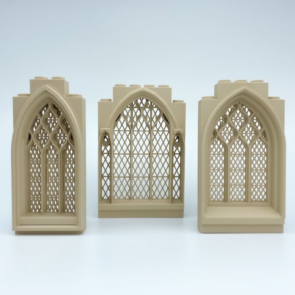 Ventana Gótica Con Celosía | Maqueta NG CASTILLOS | JUGUETE bloques plástico