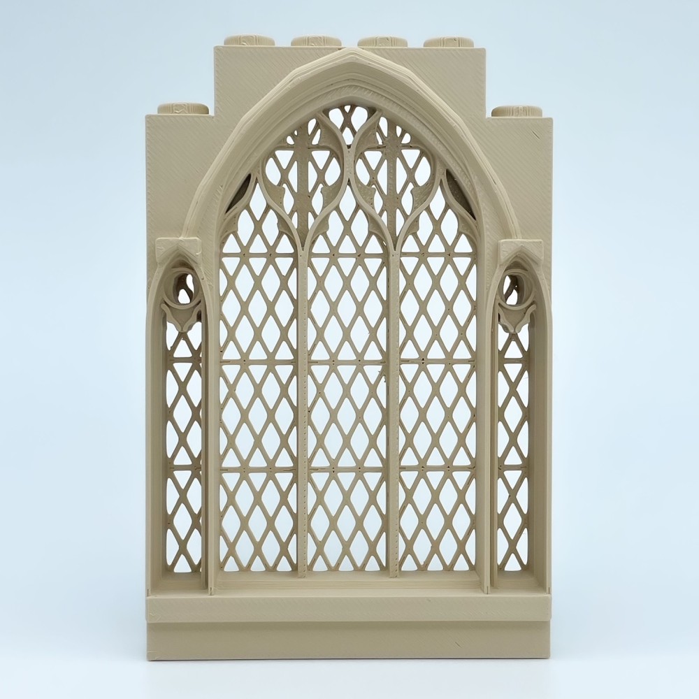 Gotisches Fenster mit Gitter |NG CASTLES-Modell |SPIELZEUG Kunststoffblöcke