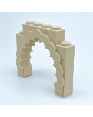 Viellappiger Bogen |NG CASTLES-Modell |SPIELZEUG Kunststoffblöcke