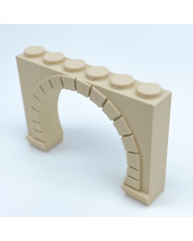 Arco a ferro di cavallo |Modello NG CASTELLI |Blocchi di plastica GIOCATTOLO
