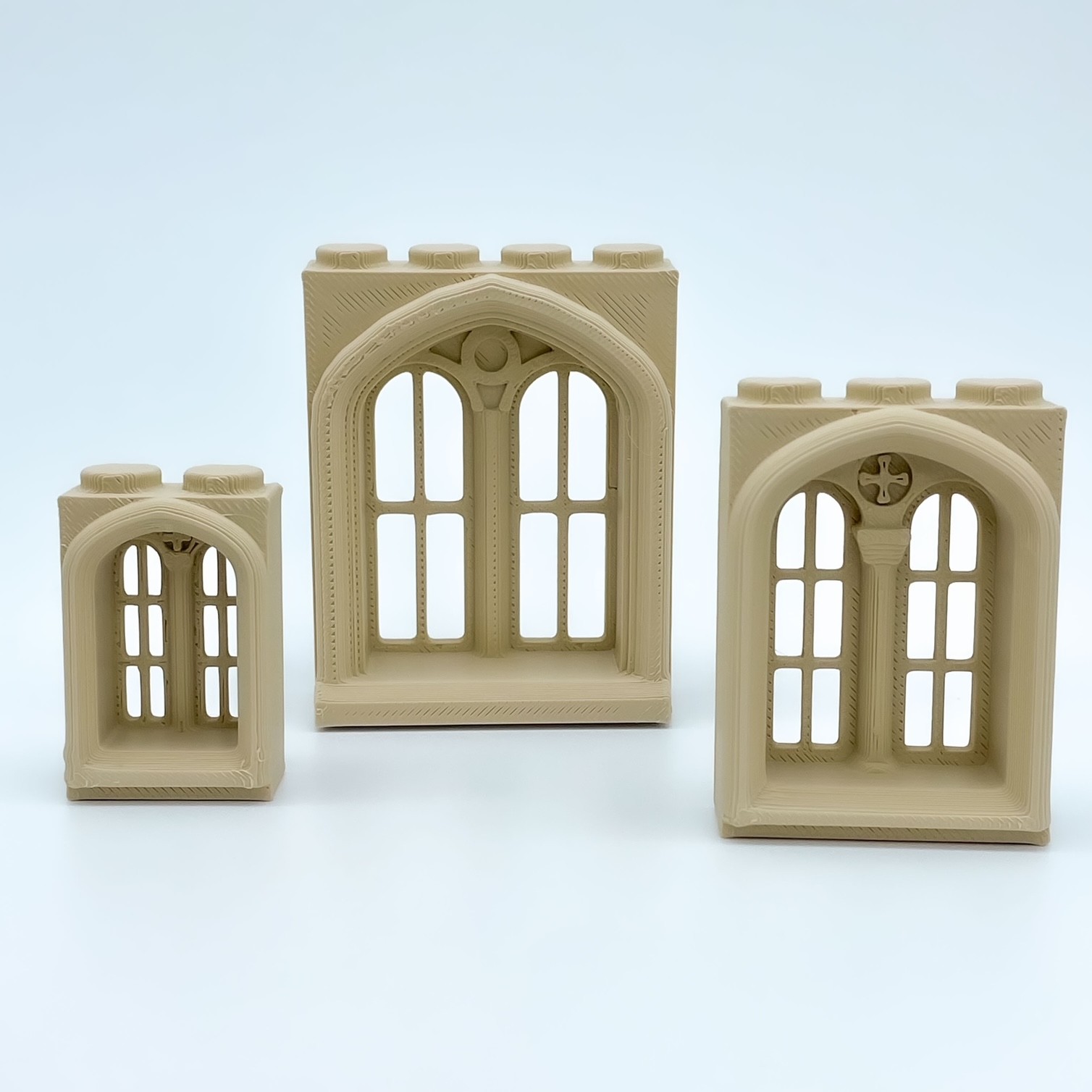 Geschlossenes Tudor-Bogenfenster |NG CASTLES-Modell |SPIELZEUG Kunststoffblöcke