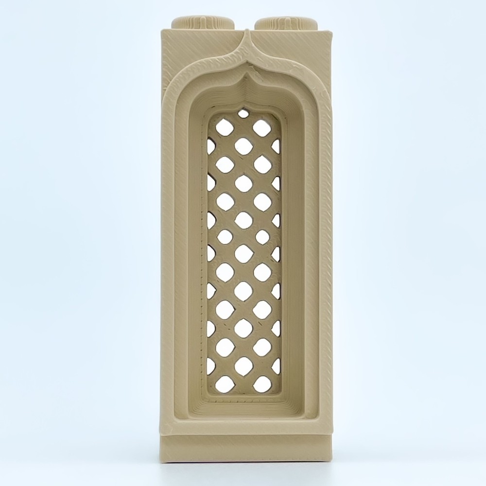 Treillis de fenêtre en doucine |Modèle NG CASTLES |Blocs en plastique TOY