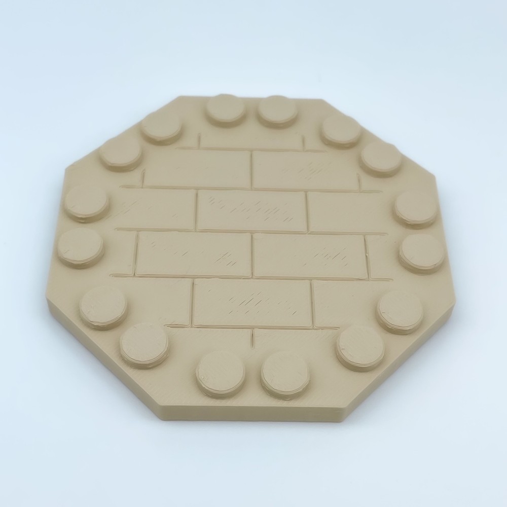 Achteckige Außenplatte |NG CASTLES-Modell |SPIELZEUG Kunststoffblöcke