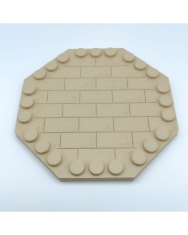 Achteckige Außenplatte |NG CASTLES-Modell |SPIELZEUG Kunststoffblöcke