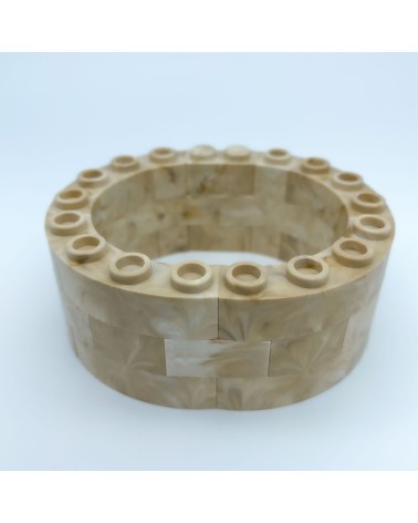 Big Almena Oval Roof Δ NG CASTILLOS Modello ♥ JUGUETE Blocchi di plastica