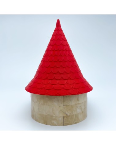 Große Almena Oval Dach Δ NG CASTILLOS Modell ♥ JUGUETE Kunststoffblöcke