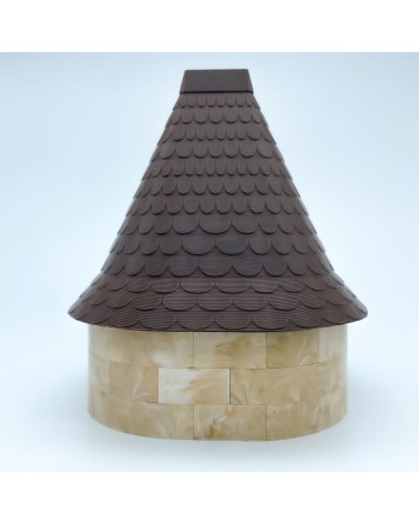 Big Almena Oval Roof Δ NG CASTILLOS Modèle ♥ JUGUETE Plastiques blocs