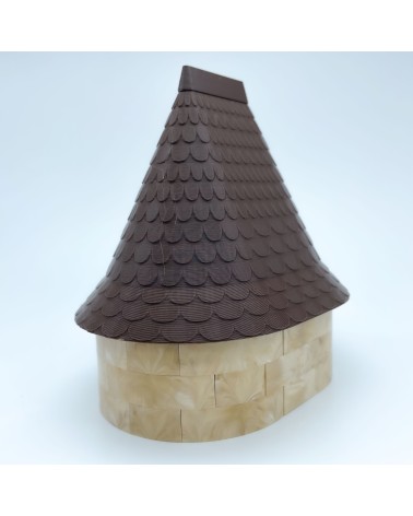 Große Almena Oval Dach Δ NG CASTILLOS Modell ♥ JUGUETE Kunststoffblöcke