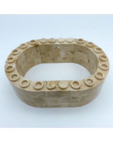 Große Almena Oval Dach Δ NG CASTILLOS Modell ♥ JUGUETE Kunststoffblöcke