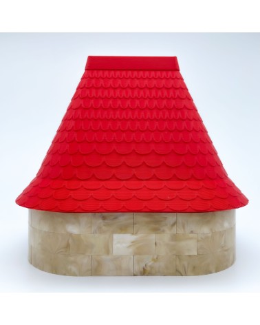 Big Almena Oval Roof Δ NG CASTILLOS Modello ♥ JUGUETE Blocchi di plastica