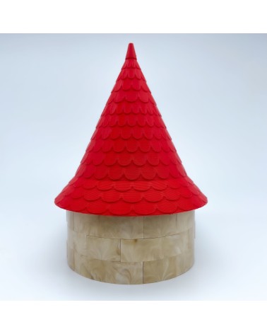 Big Almena Oval Roof Δ NG CASTILLOS Modèle ♥ JUGUETE Plastiques blocs