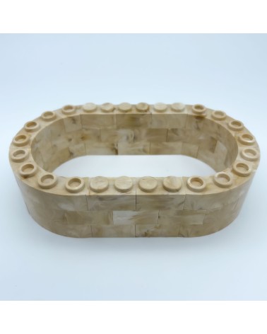 Big Almena Oval Roof Δ NG CASTILLOS Modello ♥ JUGUETE Blocchi di plastica