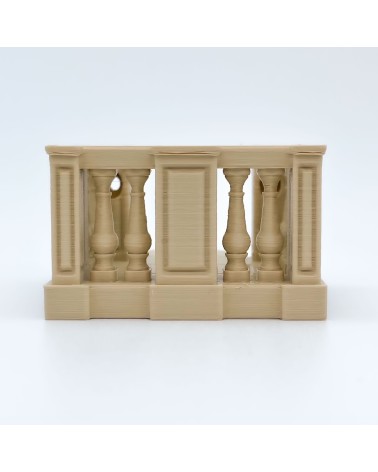 Schmaler Balkon mit Balustraden |NG CASTLES-Modell |SPIELZEUG Kunststoffblöcke
