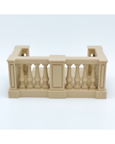 Schmaler Balkon mit Balustraden |NG CASTLES-Modell |SPIELZEUG Kunststoffblöcke