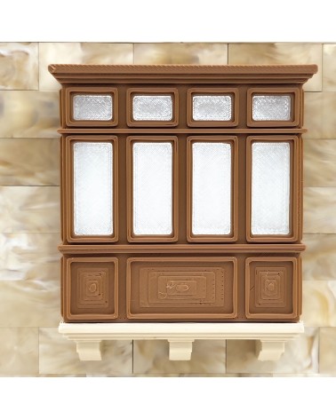 Galería de Madera Acristalada  | Maqueta NG CASTILLOS | JUGUETE bloques plástico