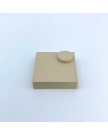 Dalle 2x2 avec dentelle de 1 point | Maquette NG Castles | Blocs en plastique jouet