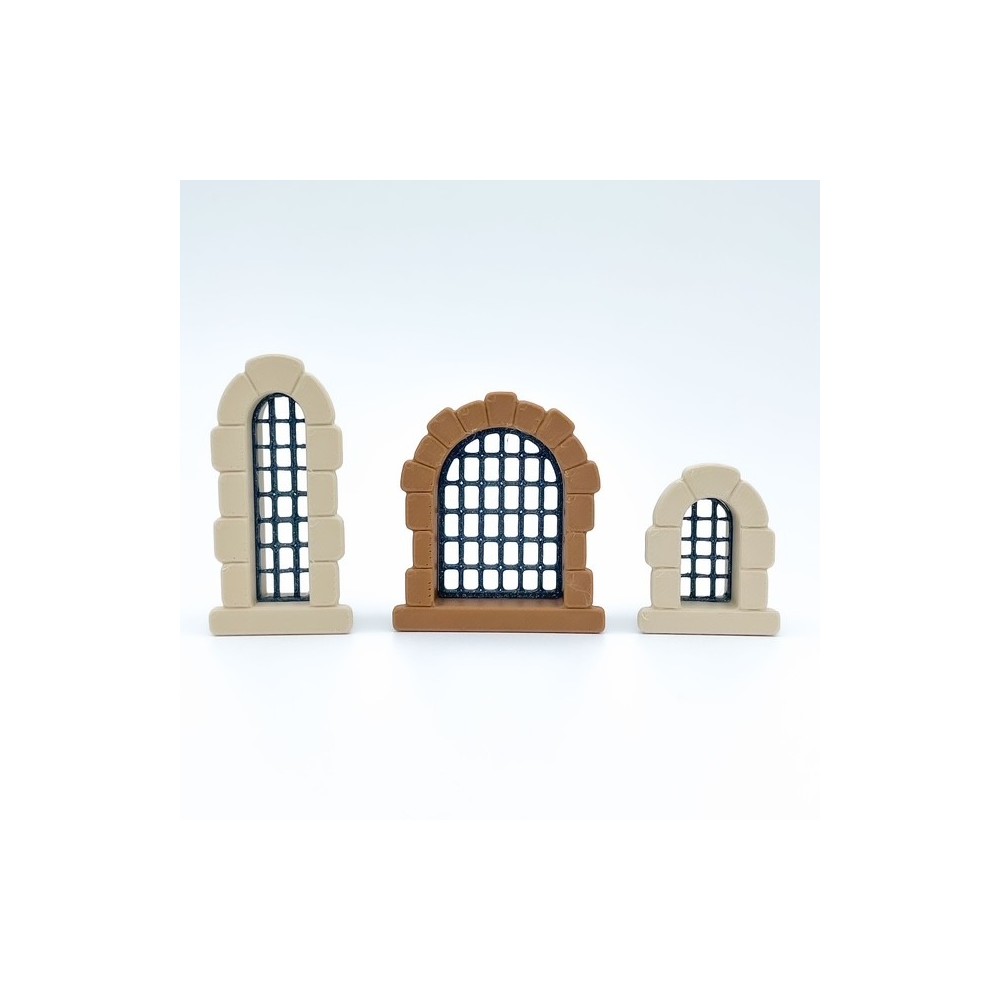 Romanesque classic window for arc ng | Mockup NG Castles | Plastic blocks toy
