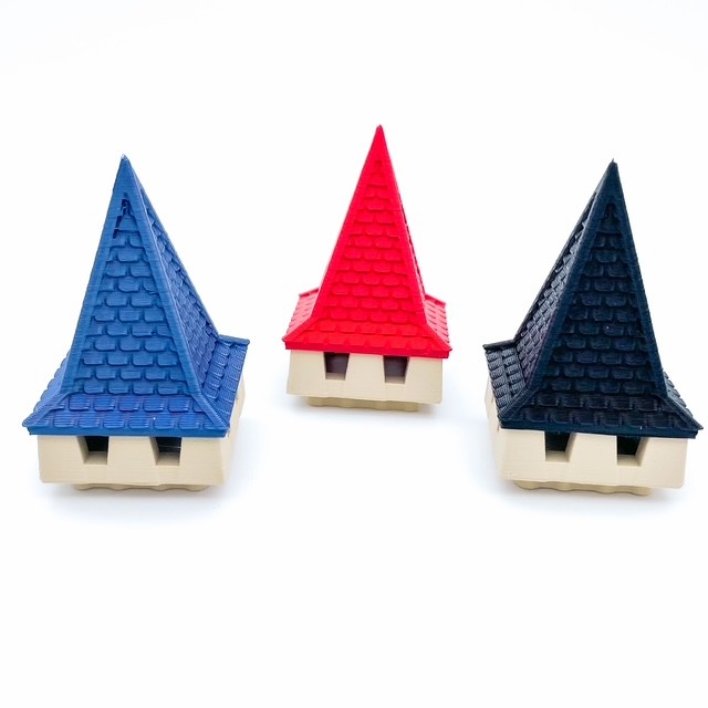 Square Almena avec toit pyramidal | Concevoir et construire des bâtiments illimités