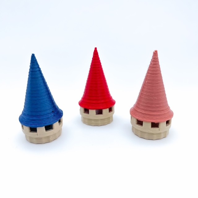 Almena Redonda con Tejado Cónico | Diseña y construye edificios sin límite