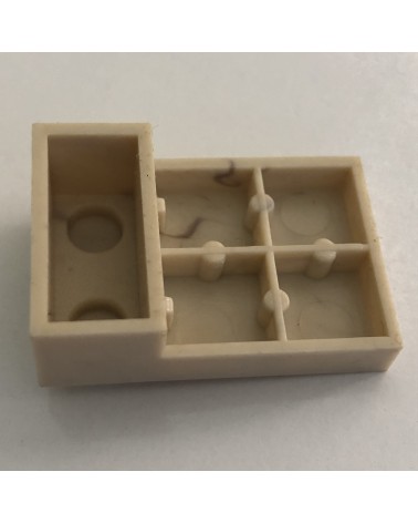 2x1 bricks with 2x2 PDJ flat plate