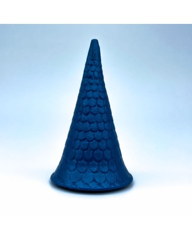 Dach von 3 Punkten längliches blaues Golden von Linien