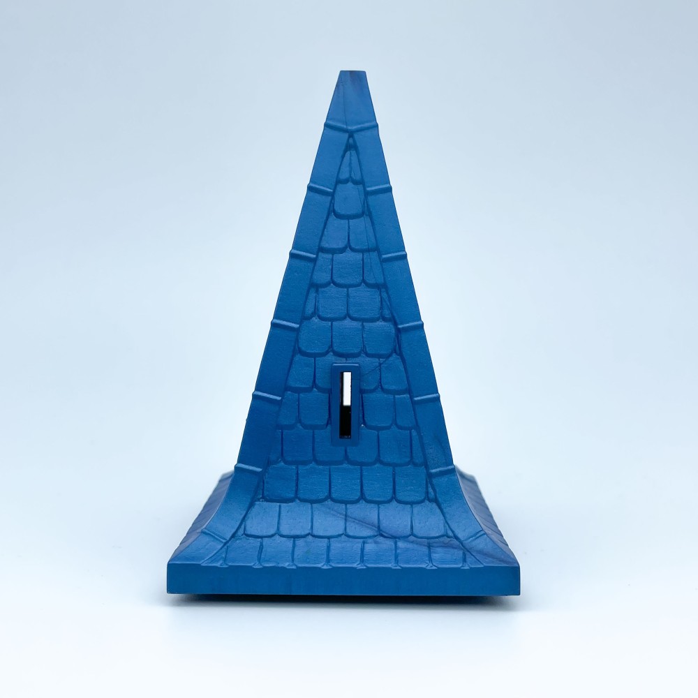 Roof of 5 points elongated blue Golden of Lines