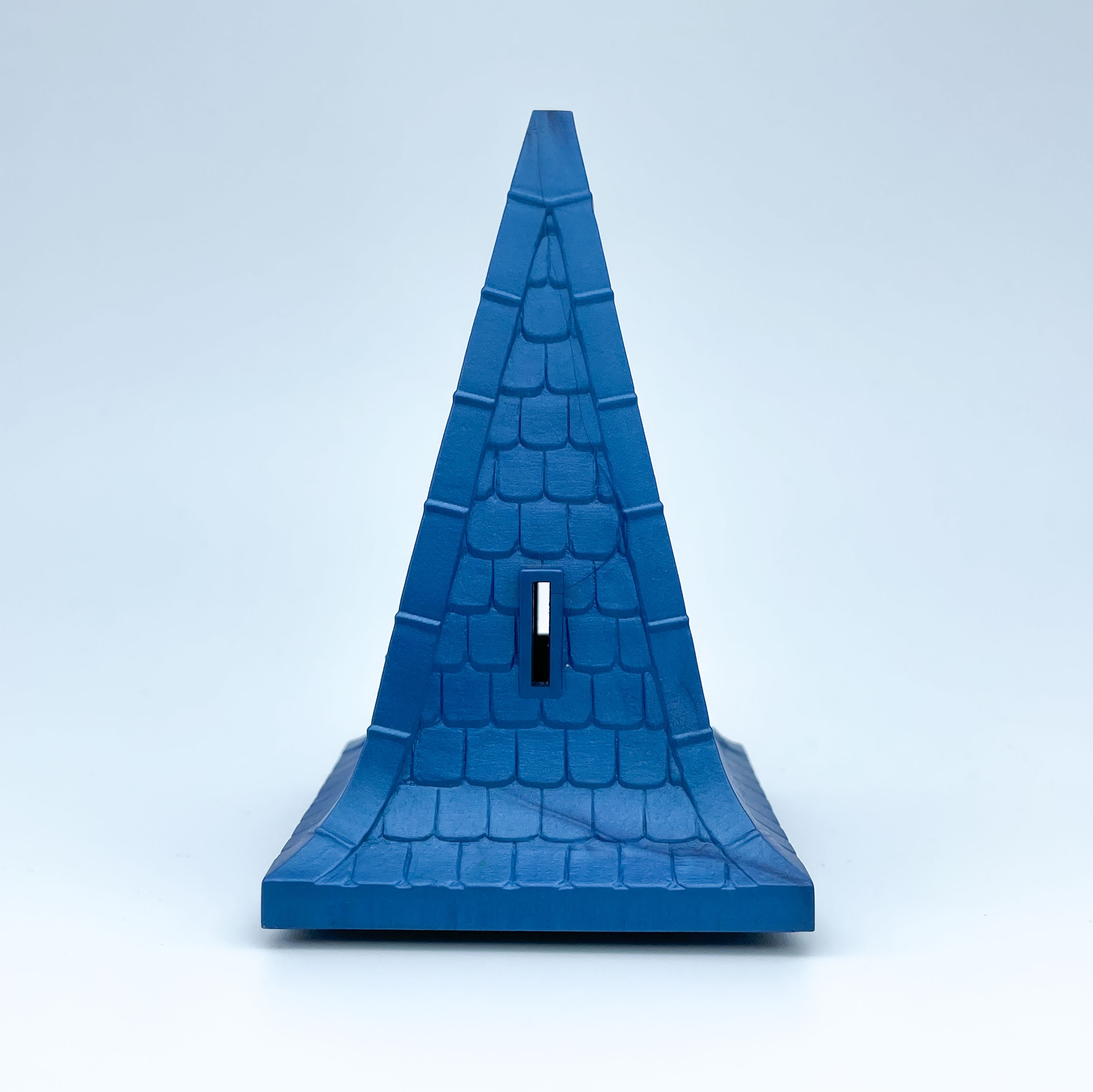 Toit de 5 points allongés bleu doré de lignes