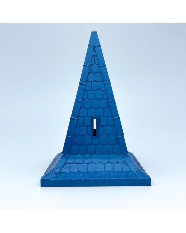 Tetto di 6 punti blu dorato blu allungato di linee