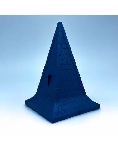 Tetto di 6 punti blu dorato blu allungato di linee