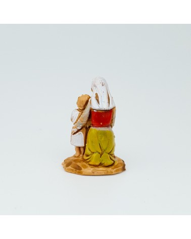 Figura Dona i noia en oferir Miniature per al diorama