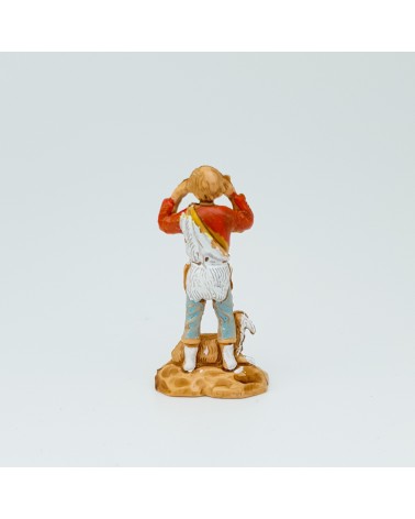 Pastoral figure with sheep Miniature for diorama