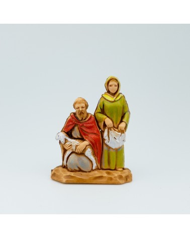 Figura Home i dona amb xai Miniatura per diorama