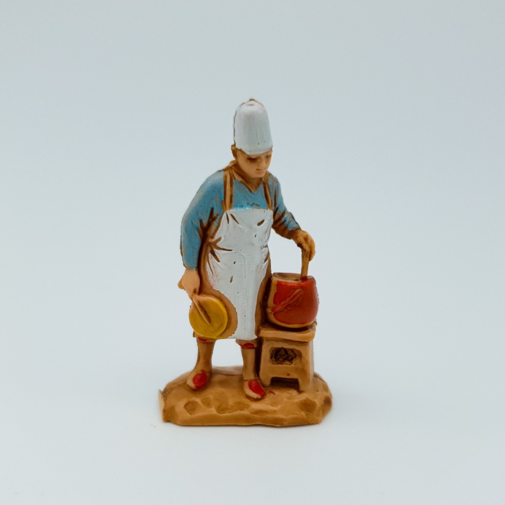 Figurine avec Olla Miniature pour diorama