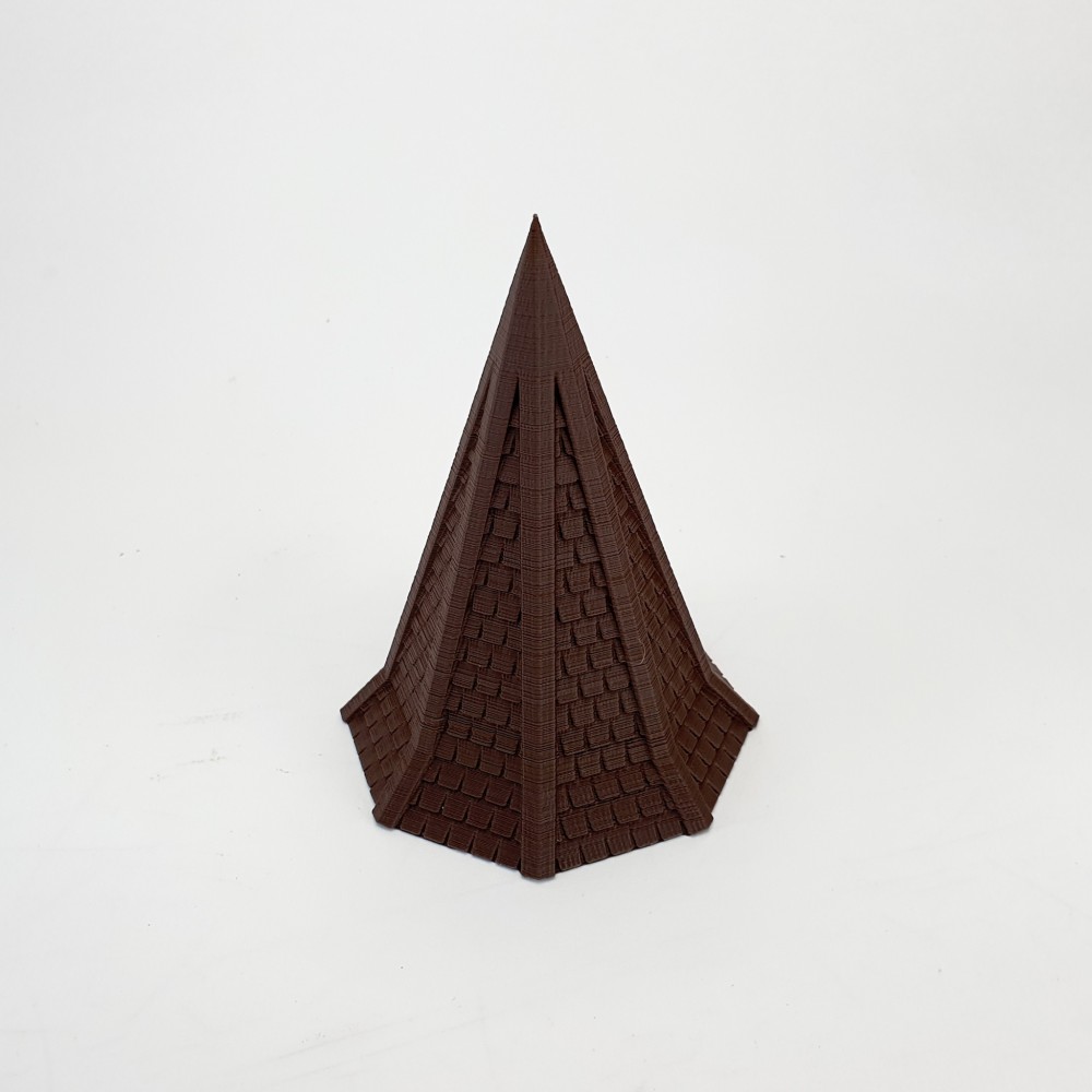 Tejado octagonal alargado